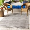 Couristan Cape Brockton Indoor / Outdoor Area Rug, Hunter Green-Brown ...