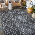 thumbnail image 1 of Livabliss Outdoor Rugs, 7x9 Eagean Traditional Charcoal Oval Area Rug for Patio, Porch, Deck, Backyard, Waterproof Indoor Outdoor Carpet (6'7" x 9'), 1 of 8