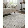 thumbnail image 1 of Livabliss Area Rugs for Living Room, 7x9 Edmonton Traditional Light Gray Rug, Bedroom Dining Room Home Decor Stain Resistant Carpet (6'7" x 9'), 1 of 7