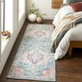 thumbnail image 1 of Livabliss Area Rugs for Living Room, 3x8 Elaziz Traditional Blue Runner Rug, Bedroom Dining Room Home Decor Stain Resistant Carpet (2'7" x 7'7" Runner), 1 of 8
