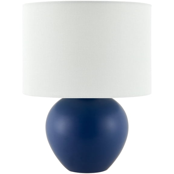 Livabliss Elio Vintage Accent Table Lamp, 13-inch, Navy