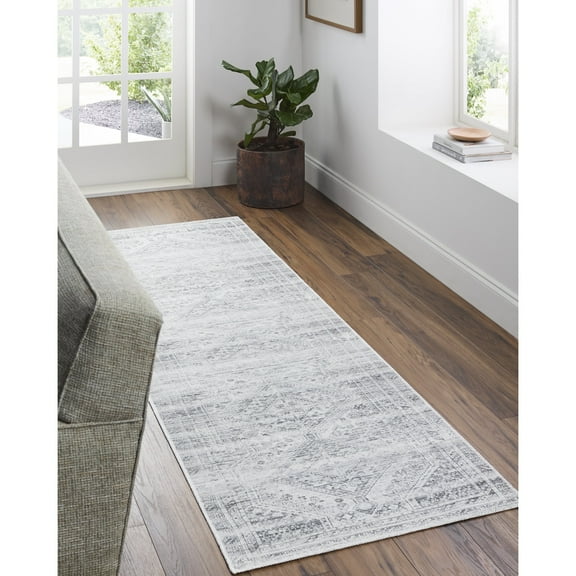 Livabliss Area Rugs for Living Room, 8x10 Embrace Traditional Slate Rug, Bedroom Dining Room Home Decor Stain Resistant Carpet (7'10" x 10')