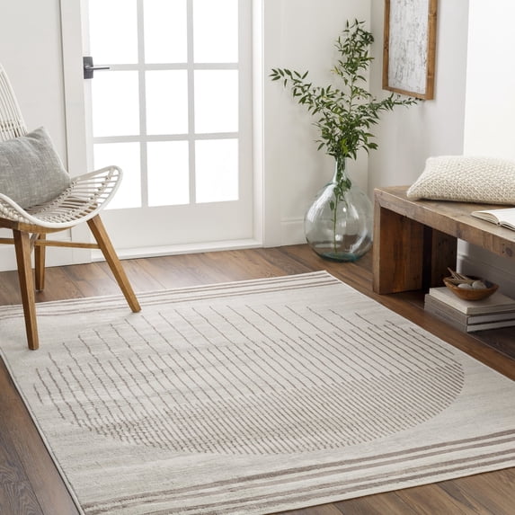 Livabliss Area Rugs for Living Room, 2x3 Floransa Modern Cream Rug, Bedroom Dining Room Home Decor Stain Resistant Carpet (2' x 2'11")