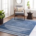 thumbnail image 1 of Livabliss Area Rugs for Living Room, 8x10 Floransa Modern Dark Blue Rug, Bedroom Dining Room Home Decor Stain Resistant Carpet (7'10" x 10'), 1 of 7