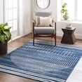 thumbnail image 1 of Livabliss Area Rugs for Living Room, 9x12 Floransa Modern Dark Blue Rug, Bedroom Dining Room Home Decor Stain Resistant Carpet (8'11" x 12'4"), 1 of 7