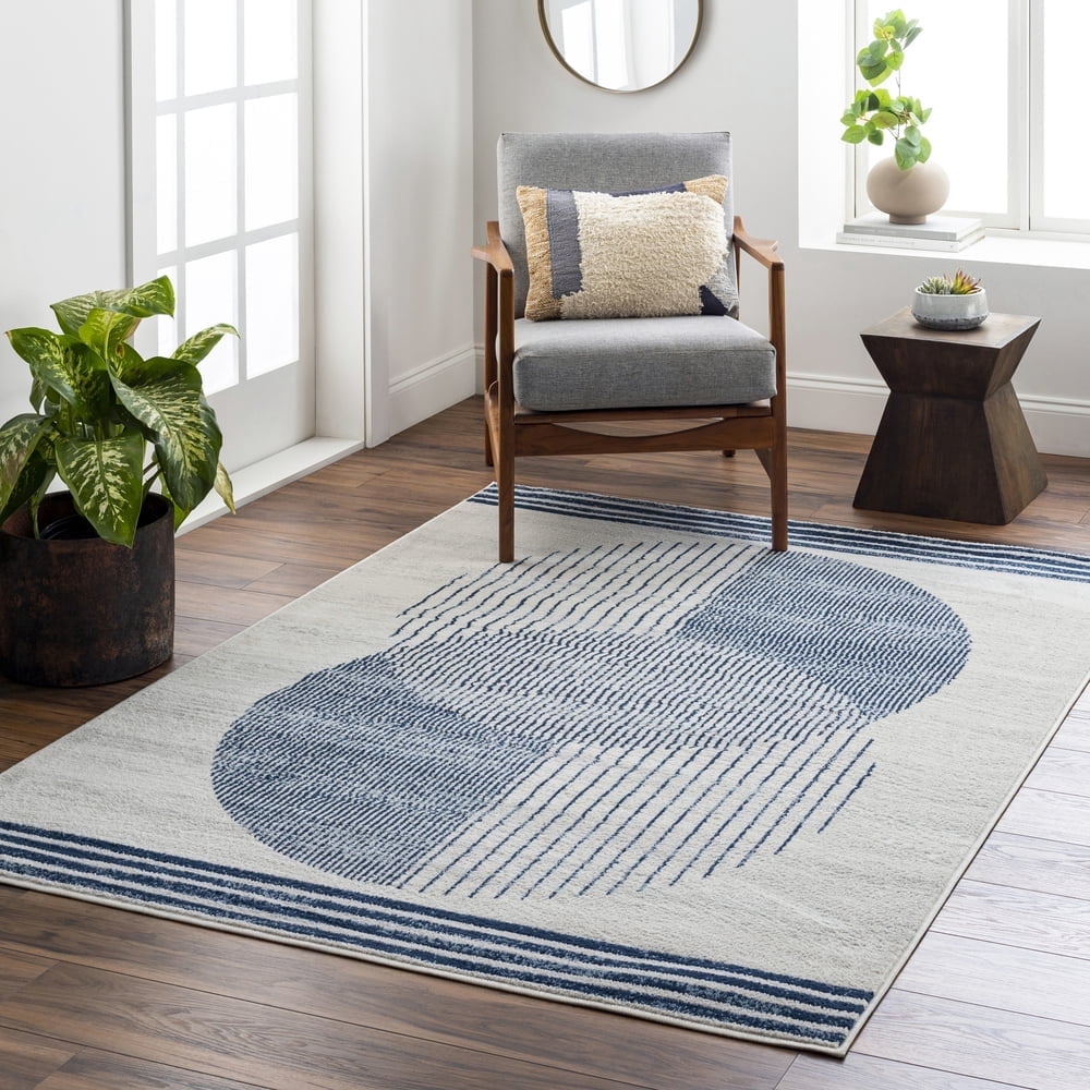 Livabliss Area Rugs for Living Room, 10x14 Floransa Modern Cream Rug, Bedroom Dining Room Home Decor Stain Resistant Carpet (9'10" x 14')