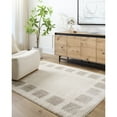 thumbnail image 1 of Livabliss Washable Rugs for Living Room, 5x7 Fossay Shag Modern Light Beige Area Rug, Bedroom Dining Room Home Decor Stain Resistant Carpet (5'3" x 7'), 1 of 7