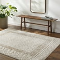 thumbnail image 1 of Livabliss Area Rugs for Living Room, 7x9 Freud Modern Ivory Rug, Bedroom Dining Room Home Decor Stain Resistant Carpet (6'7" x 9'), 1 of 6