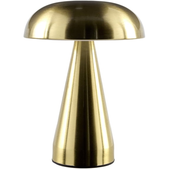 Livabliss Furnas Portable Table Lamp, 8-inch, Brass