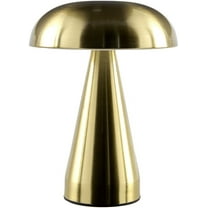 Livabliss Furnas Portable Table Lamp, 8-inch, Brass