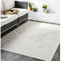 Livabliss Outdoor Rugs, 5x7 Greenwich Modern Beige Area Rug for Patio, Porch, Deck, Backyard, Waterproof Indoor Outdoor Carpet (5'1" x 7'3")