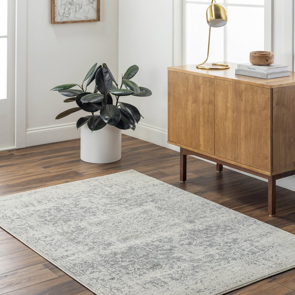 Demeter Gray 12' x 15' Synthetic Easy Care Area Rug
