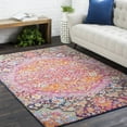 thumbnail image 1 of Livabliss Area Rugs for Living Room, 4x6 Harput Traditional Purple Rug, Bedroom Dining Room Home Decor Stain Resistant Carpet (3'11" x 5'7"), 1 of 8