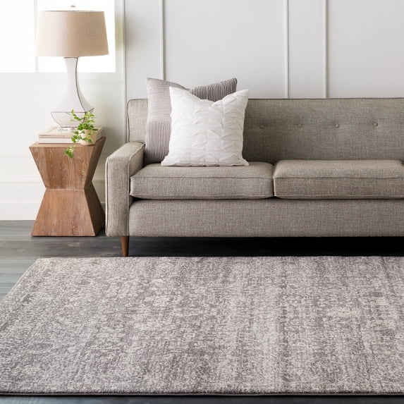 Livabliss Area Rugs for Living Room, 8x10 Harput Traditional Gray Rug, Bedroom Dining Room Home Decor Stain Resistant Carpet (7'10" x 10'2")