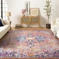 thumbnail image 1 of Livabliss Harput Vintage Medallion Area Rug,8'10" x 12'6",Burnt Orange, 1 of 9