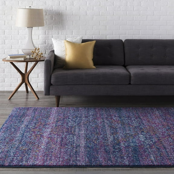 Livabliss Area Rugs for Living Room, 9x12 Harput Traditional Purple Rug, Bedroom Dining Room Home Decor Stain Resistant Carpet (8'10" x 12'6")