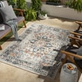 thumbnail image 1 of Livabliss Outdoor Rugs, 4x6 Huntington Beach Traditional Navy Area Rug for Patio, Porch, Deck, Backyard, Waterproof Indoor Outdoor Carpet (3'11" x 5'7"), 1 of 9