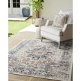 thumbnail image 1 of Livabliss Outdoor Rugs, 9ft Round Huntington Beach Traditional Navy Square Area Rug for Patio, Porch, Deck, Backyard, Waterproof Indoor Outdoor Carpet (7'10" x 7'10"), 1 of 9