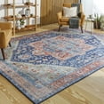 thumbnail image 1 of Livabliss Iris Vintage Medallion Area Rug,2'3" x 3'9",Dark Blue, 1 of 9