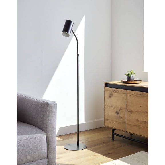 Livabliss Ivel Rustic Accent Floor Lamp, 62-inch, Black
