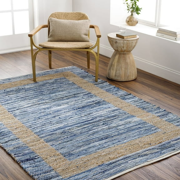 Livabliss Area Rugs for Living Room, 6x9 Jean Modern Tan Rug, Bedroom Dining Room Home Decor Stain Resistant Carpet (6' x 9')