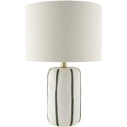 Livabliss Kinki Traditional Accent Table Lamp, 21-inch , Cream with Cream Shade