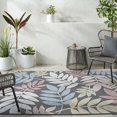 thumbnail image 1 of Livabliss Outdoor Rugs, 5x7 Lakeside Coastal Charcoal Area Rug for Patio, Porch, Deck, Backyard, Waterproof Indoor Outdoor Carpet (5'3" x 7'), 1 of 7
