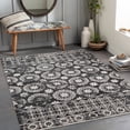 thumbnail image 1 of Livabliss Washable Rugs for Living Room, 7ft Round Lavadora Traditional Black Round Area Rug, Bedroom Dining Room Home Decor Stain Resistant Carpet (6'7" x 6'7"), 1 of 8