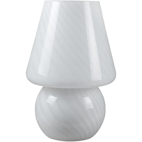 Livabliss Lefkada Modern Accent Table Lamp, 16-inch, White
