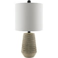 thumbnail image 1 of Livabliss Leipzig Rustic Accent Table Lamp, 20-inch, Beige with White Shade, 1 of 5