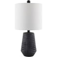 thumbnail image 1 of Livabliss Leipzig Rustic Accent Table Lamp, 20-inch, Black with White Shade, 1 of 5