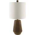 thumbnail image 1 of Livabliss Leipzig Rustic Accent Table Lamp, 20-inch, Brown with White Shade, 1 of 5