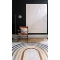thumbnail image 1 of Livabliss Washable Rugs for Living Room, 5x7 Lillian Modern Oatmeal Area Rug, Bedroom Dining Room Home Decor Stain Resistant Carpet (5'3" x 7'), 1 of 8