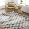 thumbnail image 1 of Livabliss Washable Rugs for Living Room, 7x9 Lillian Modern Oatmeal Area Rug, Bedroom Dining Room Home Decor Stain Resistant Carpet (6'7" x 9'), 1 of 7