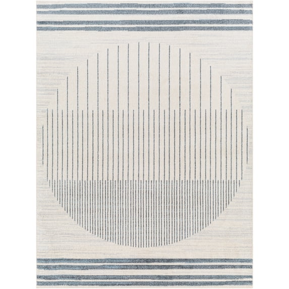 Livabliss Lillian SkyBlue/Grey 2' x 4' Machine Washable Area Rug