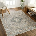 thumbnail image 1 of Livabliss Washable Rugs for Living Room, 2x4 Lillian Traditional Oatmeal Area Rug, Bedroom Dining Room Home Decor Stain Resistant Carpet (2'2" x 3'9"), 1 of 9