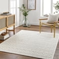 thumbnail image 1 of Livabliss Washable Rugs for Living Room, 3x5 Lyna Global White Area Rug, Bedroom Dining Room Home Decor Stain Resistant Carpet (3'3" x 5'), 1 of 7