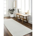 thumbnail image 1 of Livabliss Washable Rugs for Living Room, 3x7 Lyna Modern White Runner Area Rug, Bedroom Dining Room Home Decor Stain Resistant Carpet (2'7" x 7'2" Runner), 1 of 8