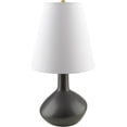 thumbnail image 1 of Livabliss Magico Global Accent Table Lamp, 19-inch, Gray with White Shade, 1 of 5
