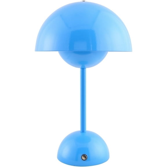 Livabliss Mayotte Portable Table Lamp, 12-inch, Blue