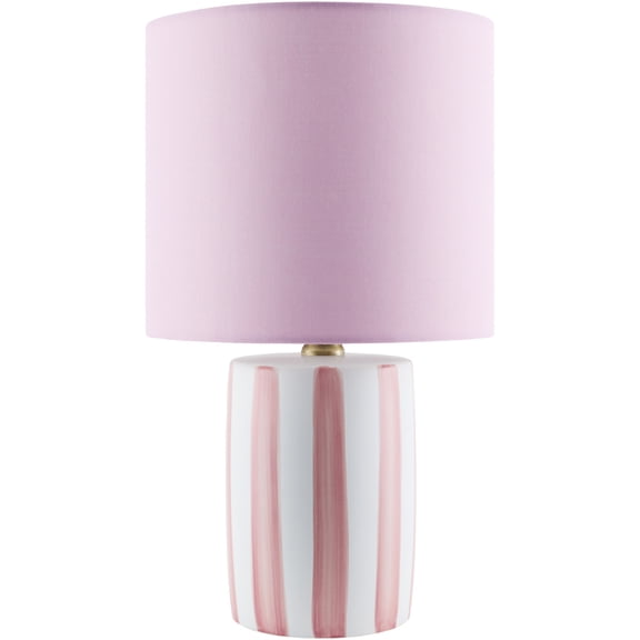 Livabliss Melbu Modern Accent Table Lamp, 13-inch, Pink