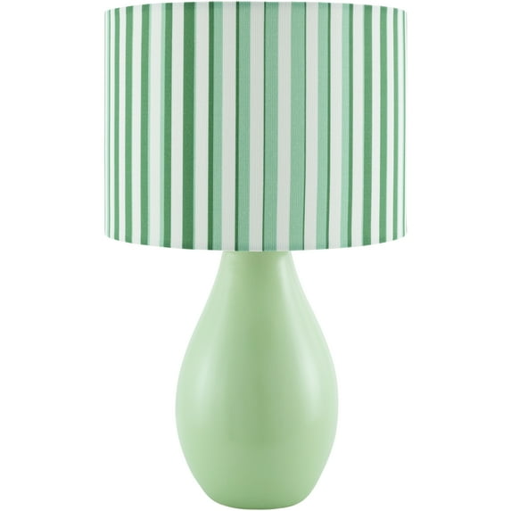 Livabliss Melbu Modern Accent Table Lamp, 15-inch, Green