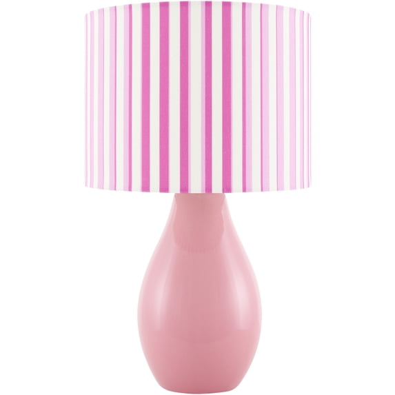 Livabliss Melbu Modern Accent Table Lamp, 15-inch, Pink