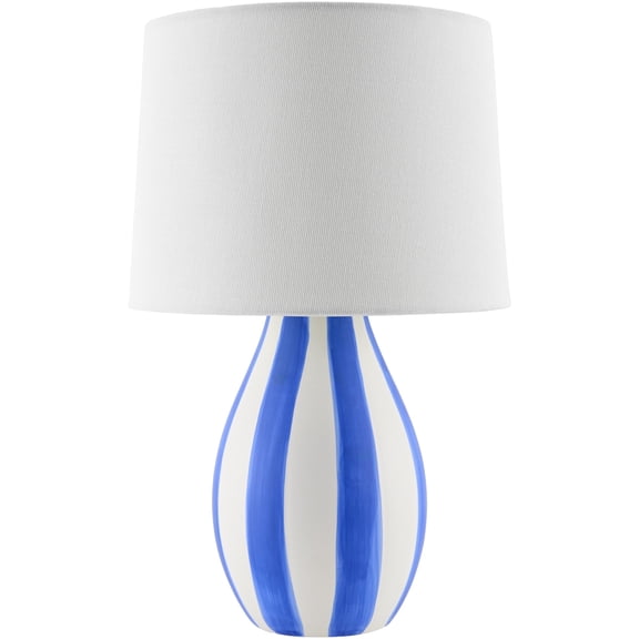 Livabliss Melbu Vintage Accent Table Lamp, 14-inch, Navy