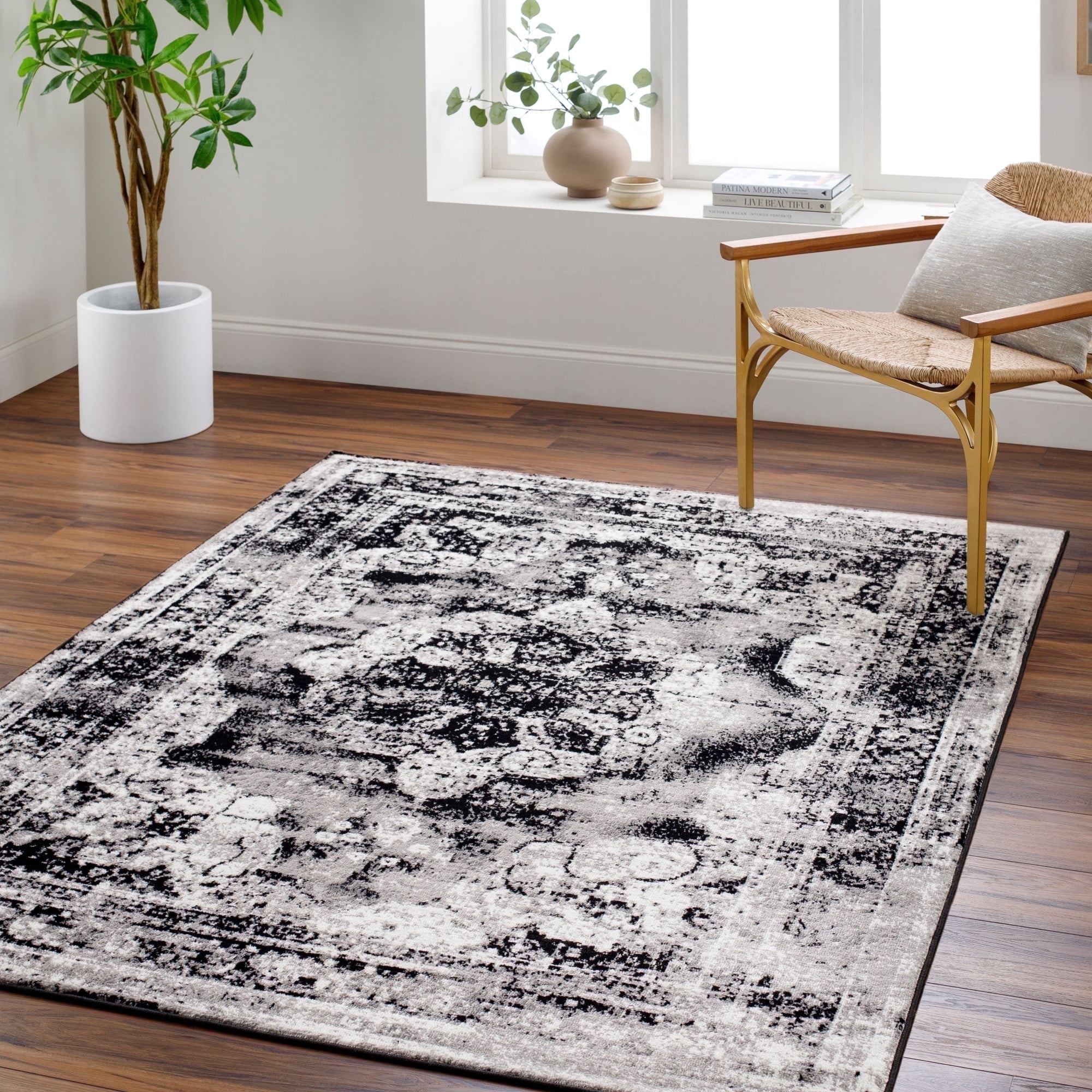 Livabliss Monte Carlo Vintage Medallion Area Rug,7'10