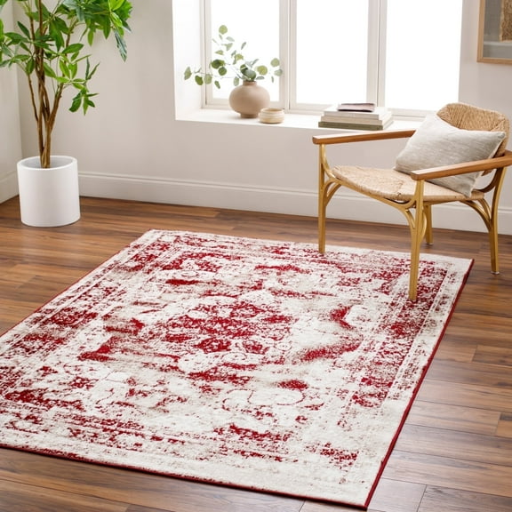 Livabliss Area Rugs for Living Room, 8x10 Monte Carlo Traditional Light Brown Rug, Bedroom Dining Room Home Decor Stain Resistant Carpet (7'10" x 10'2")