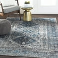 thumbnail image 1 of Livabliss Area Rugs for Living Room, 4x6 Monte Carlo Traditional Blue Rug, Bedroom Dining Room Home Decor Stain Resistant Carpet (4'3" x 5'7"), 1 of 9