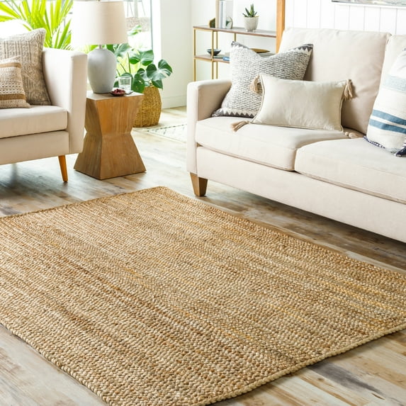 Livabliss Natural Braids Indoor Area Rug, 10' x 10', Tan