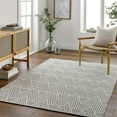 thumbnail image 1 of Livabliss Wool Rugs for Living Room, 2x4 Nevada Modern Off-White Area Rug, Bedroom Dining Room Home Decor Handmade Carpet (27" x 45"), 1 of 7