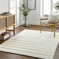 thumbnail image 1 of Livabliss Wool Rugs for Living Room, 2x4 Nevada Modern Cream Area Rug, Bedroom Dining Room Home Decor Handmade Carpet (27" x 45"), 1 of 3